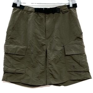 The North Face Green 100% Nylon Cargo Shorts‎ Men's M Hiking Climbing Gorpcore